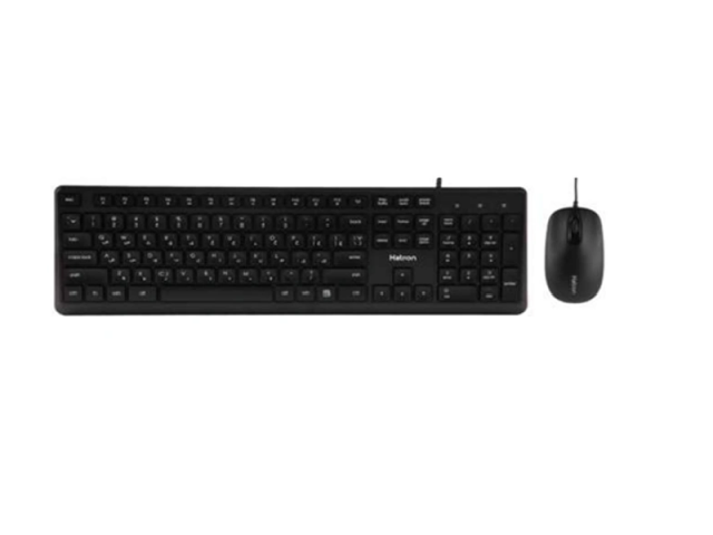 کیبورد و موس سیم دار هترون مدل  HKC215