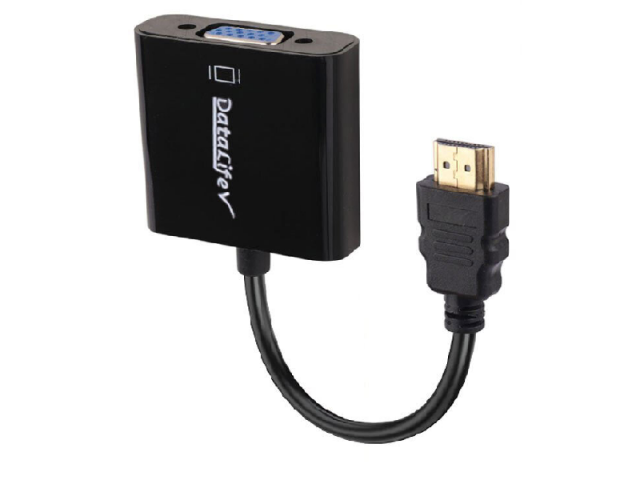 تبدیل HDMI به VGA دیتالایف Datalife + کابل صدا