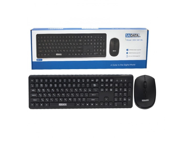 کیبورد و موس بی سیم سادیتا (SADATA) مدل SKM-3401 WL