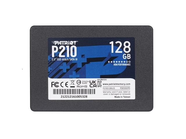حافظه SSD اینترنال 128 گیگابایت پتریوت مدل P210  با رابط SATA III 2.5