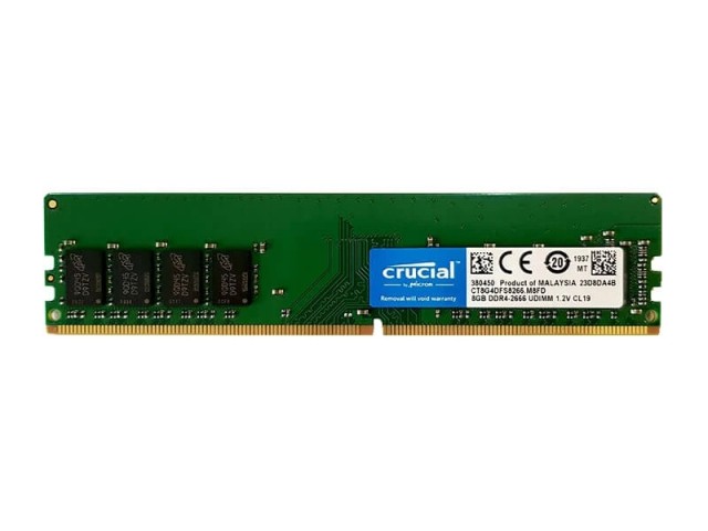رم دسکتاپ DDR4 تک کاناله 2666 مگاهرتز CL19 کروشیال ظرفیت 8 گیگابایت کارکرده