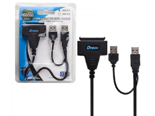 تبدیل USB به ساتا دیتک (USB2.0 TO SATA DTECH)