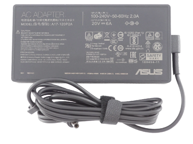 شارژر لپ تاپ ایسوس 20V 6A سوکت 4.5*3.0