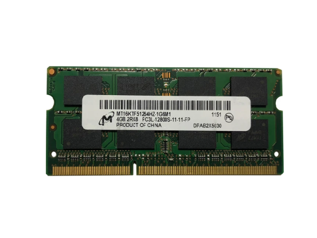 رم لپ تاپ میکرون مدل 12800 DDR3lL PC3L 1600MHz ظرفیت 4 گیگابایت