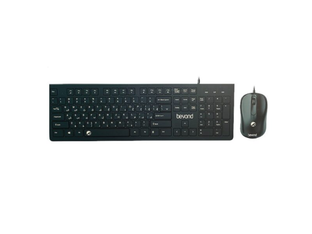 کیبورد و ماوس باسیم بیاند BMK-2880 با حروف فارسی