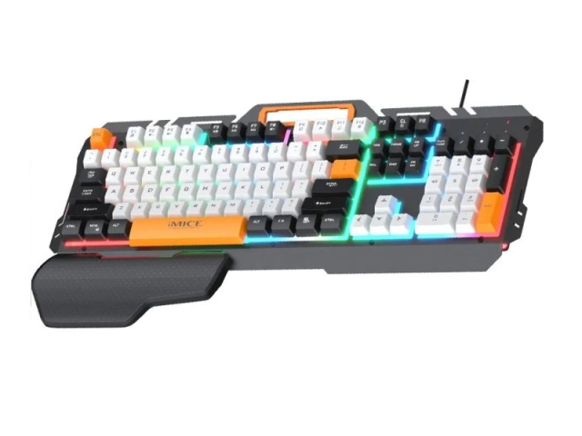کیبورد گیمینگ iMICE مدل GK-700 با نورپردازی RGB با سیم