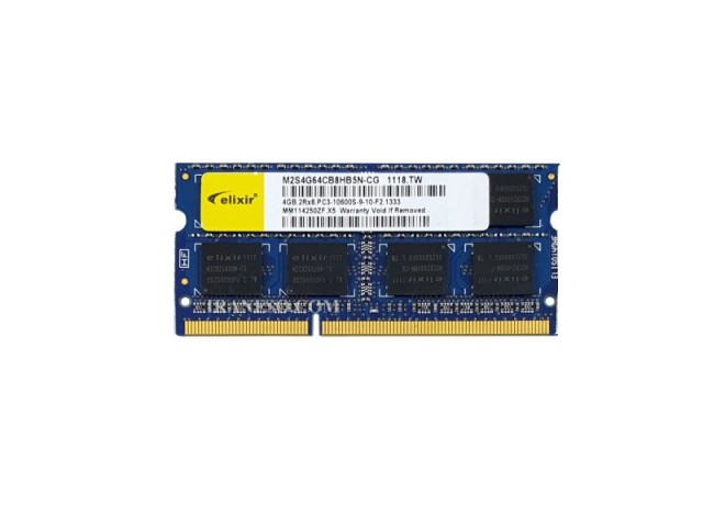 رم لپ تاپ 4 گیگ Elixir DDR3-1333-10600 MHz 1.5V