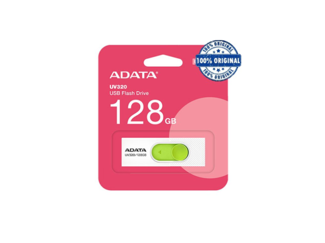 فلش ای دیتا مدل ADATA UV320 128G سفید سبز