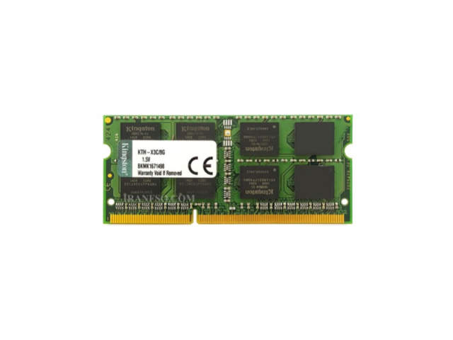 رم لپ تاپ 8 گیگ (کارکرده )Kingston DDR3 1600-12800 MHZ 1.5V
