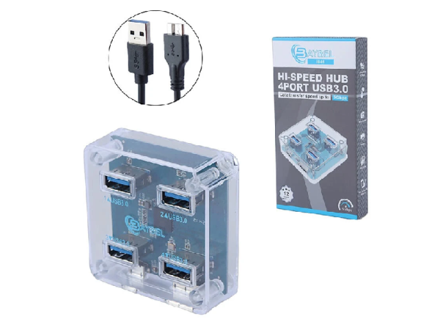 هاب 4 پورت USB 3.0 بایبل H-91