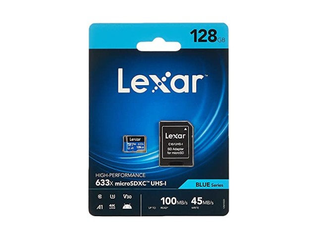 کارت حافظه لکسار MICROSDHC با ظرفیت 128 گیگابایت Lexar Professional UHS-I U1 Class 10 95MBps SDHC - 128GB