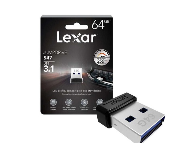 فلش مموری لکسار مدل JumpDrive S47 ظرفیت 64 گیگابایت