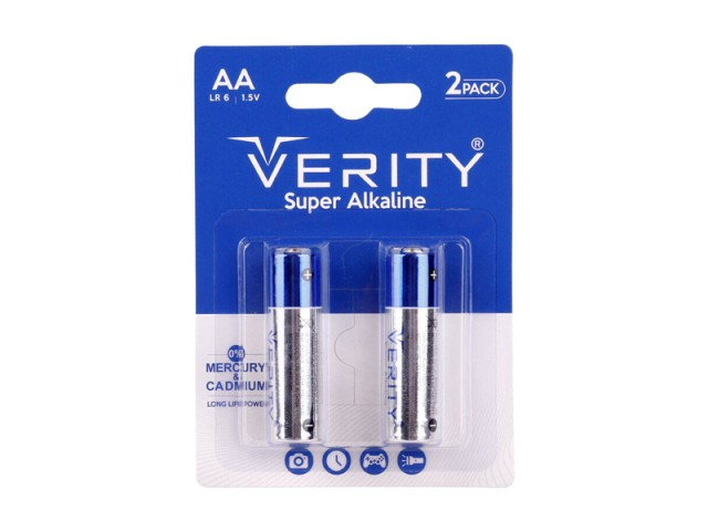 باتری دوتایی قلمی Verity Super Alkaline LR6 1.5V AA
