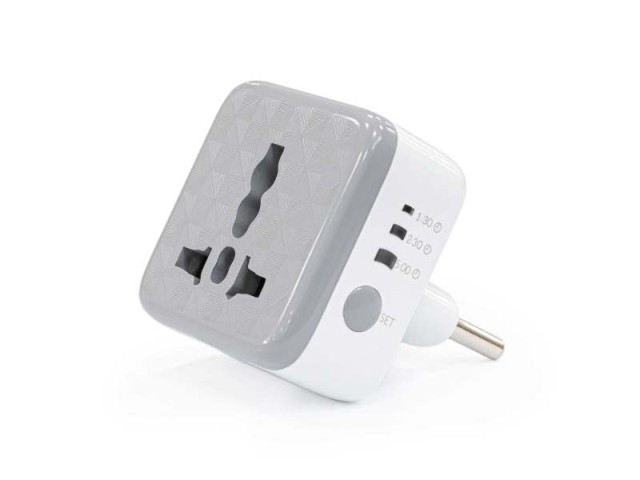 محافظ برق هوشمند تایمردار هادرون مدل P102 ا Adapter Hadron 3to2 Timer P102