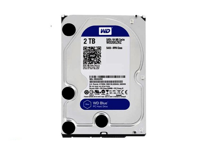 هارد اینترنال وسترن دیجیتال سری آبی مدل WD20EZRZ ظرفیت 2 ترابایت | Western Digital Blue Internal Hard Drive - 2TB