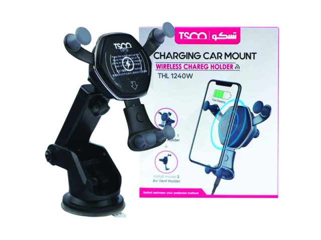 پایه نگهدارنده و شارژر وایرلس گوشی موبایل تسکو مدل THL 1240W