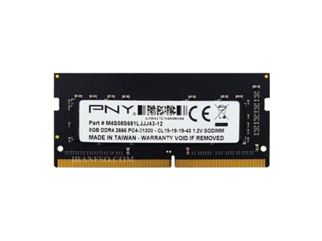 رم لپ تاپ 8 گیگ PNY DDR4-2666 MHZ 1.2V