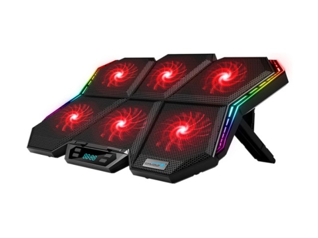 پایه خنک کننده لپ تاپ کول کلد مدل K40 دارای RGB