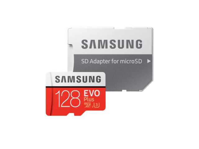 کارت حافظه microSDXC سامسونگ مدل Evo Plus کلاس 10 استاندارد UHS-I U3 سرعت 100MBps همراه با آداپتور SD ظرفیت 128 گیگابایت