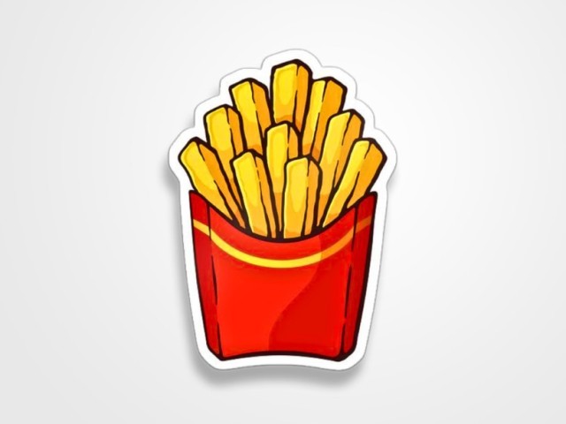 استیکر fries