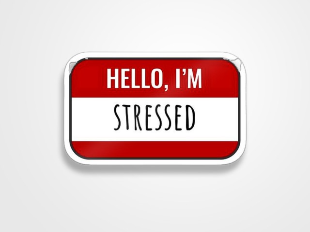 استیکر  stressed