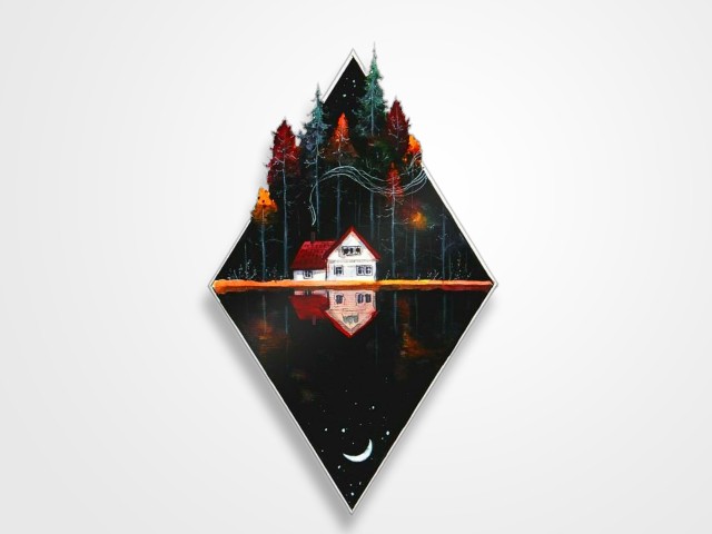 استیکر  لوزی جنگلی