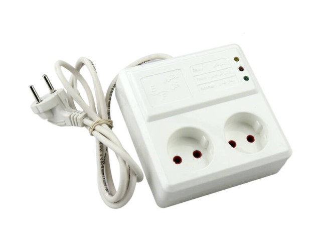 محافظ برق یخچال و فریزر ۲ خانه الکتروفاز با کابل ۳ متری Electrofaz 2002