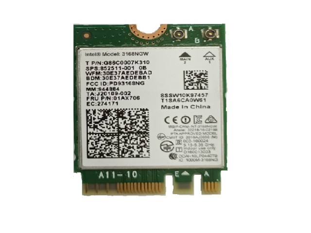 برد وای فا لپ تاپ MSI PE62 7RD