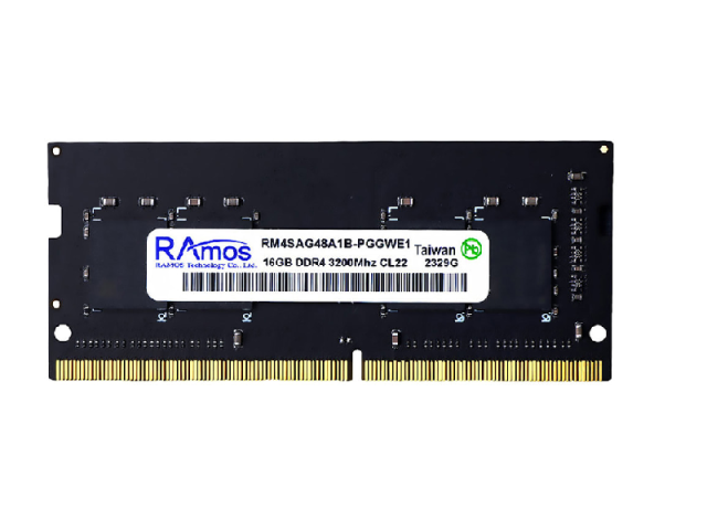 رم لپ تاپ راموس 16 گیگابایت DDR4 با فرکانس 3200 مگاهرتز