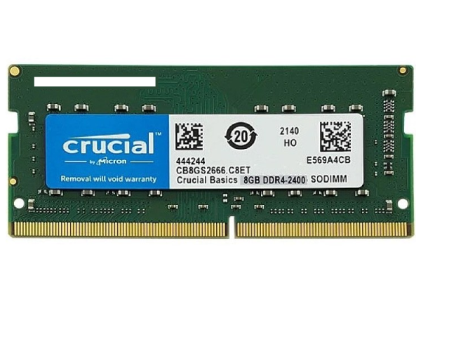 رم لپ تاپ 8 گیگ Crucial DDR4-2400 MHZ 1.2V