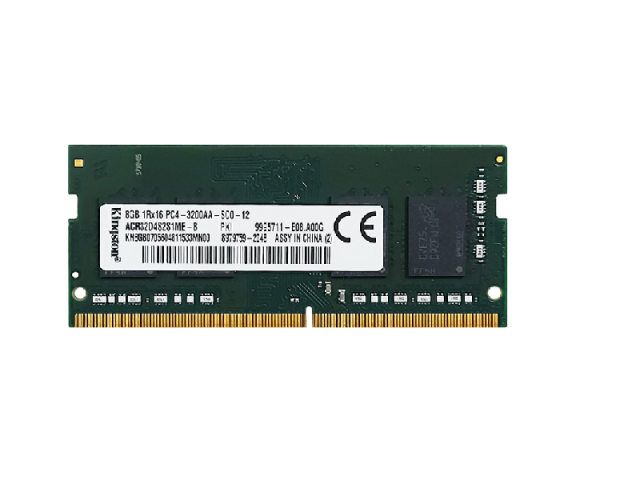 رم لپ تاپ کینگستون 8 گیگابایت DDR4 با فرکانس 3200 مگاهرتز