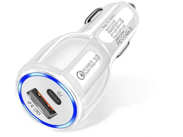 شارژر فندکی فست شارژ  QC3.0 PD 18W