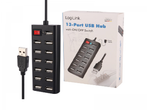 هاب 13 پورت USB 2.0 لاجی لینک UA0126