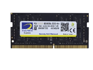 رم لپتاپ توین موس تک کاناله فرکانس 3200مگاهرتز DDR4 تایمینگ CL22 حافظه 8 گیگا بایت TWIN MOS 8GB DDR4 3200 کارکرده