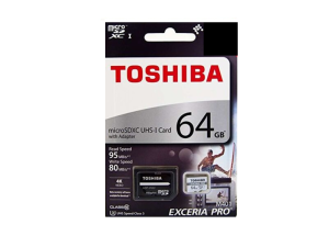 رم میکرو توشیبا مدل TOSHIBA 95MB PRO U3 64G گارانتی مادام العمر