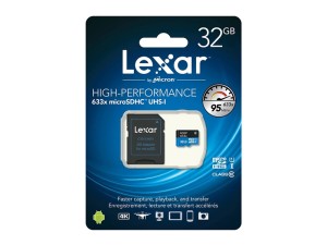 کارت حافظه لکسار MICROSDHC با ظرفیت 32 گیگابایت