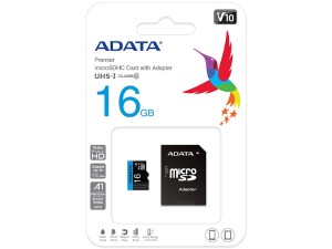 کارت حافظه ای دیتا مدل ADATA Premier microSDHC Card UHS-I Class 10 A1 V10 16GB