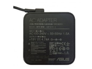 آداپتور لپ تاپ ایسوس مدل 19V 4.7A مربعی سرزنبوکی سوزندار  ASUS 19V 4.7A Square Power Adapter