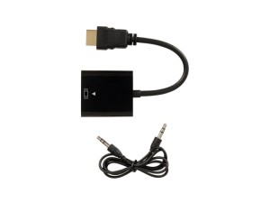 تبدیل HDMI به VGA به همراه خروجی صدا HDMI to VGA Display Converter With Audio