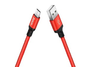 کابل تبدیل USB به microUSB هوکو مدل X14 طول 2 متر