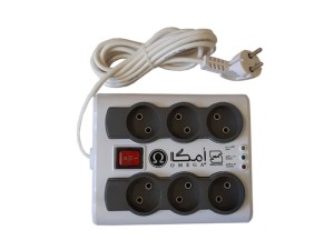 محافظ ولتاژ برق  امگا 6 خانه مدل P6000 به طول 1.5 متر | Omega P6000 Surge Protector 1.5M