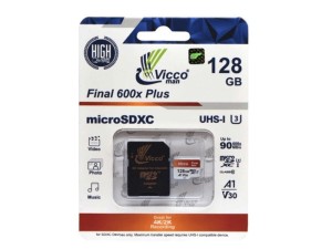 رم میکرو 128GB ویکو Vicco مدل A1-V30 All in one کلاس 10 استاندارد UHS-I U3اورجینال