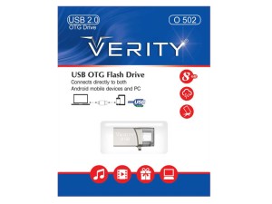 فلش مموری OTG وریتی مدل O502 USB.2 ظرفیت 64 گیگابایت |