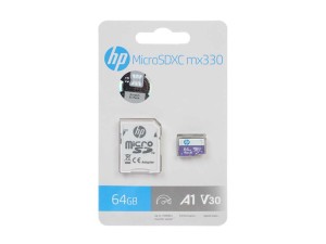 کارت حافظه میکرو 64 گیگ اچ پی HP mx330 U3 با خشاب