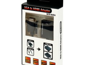 تبدیل Adapter 5138 VGA To HDMI + کابل صدا و کابل Micro USB