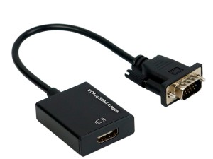 تبدیل Adapter 5138 VGA To HDMI + کابل صدا و کابل Micro USB