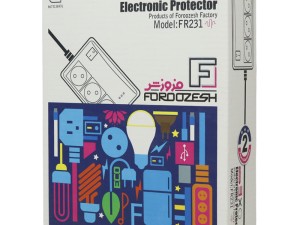 محافظ برق یخچال و فریزر ۳ خانه فروزش با کابل ۲٫۸ متری Foroozesh FR231