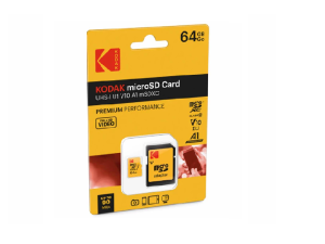 کارت حافظه microSDXC کداک مدل PREMIUM PERFORMANCE کلاس 10 استاندارد UHS-I U1 V10 A1  ظرفیت 64 گیگابایت