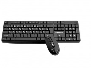 کیبورد و موس بی سیم وان مکس مدل OM-5000W مشکی