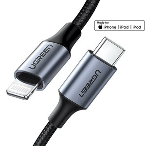 کابل تبدیل usb-c به لایتنینگ یوگرین مدل US304 طول 1 متر